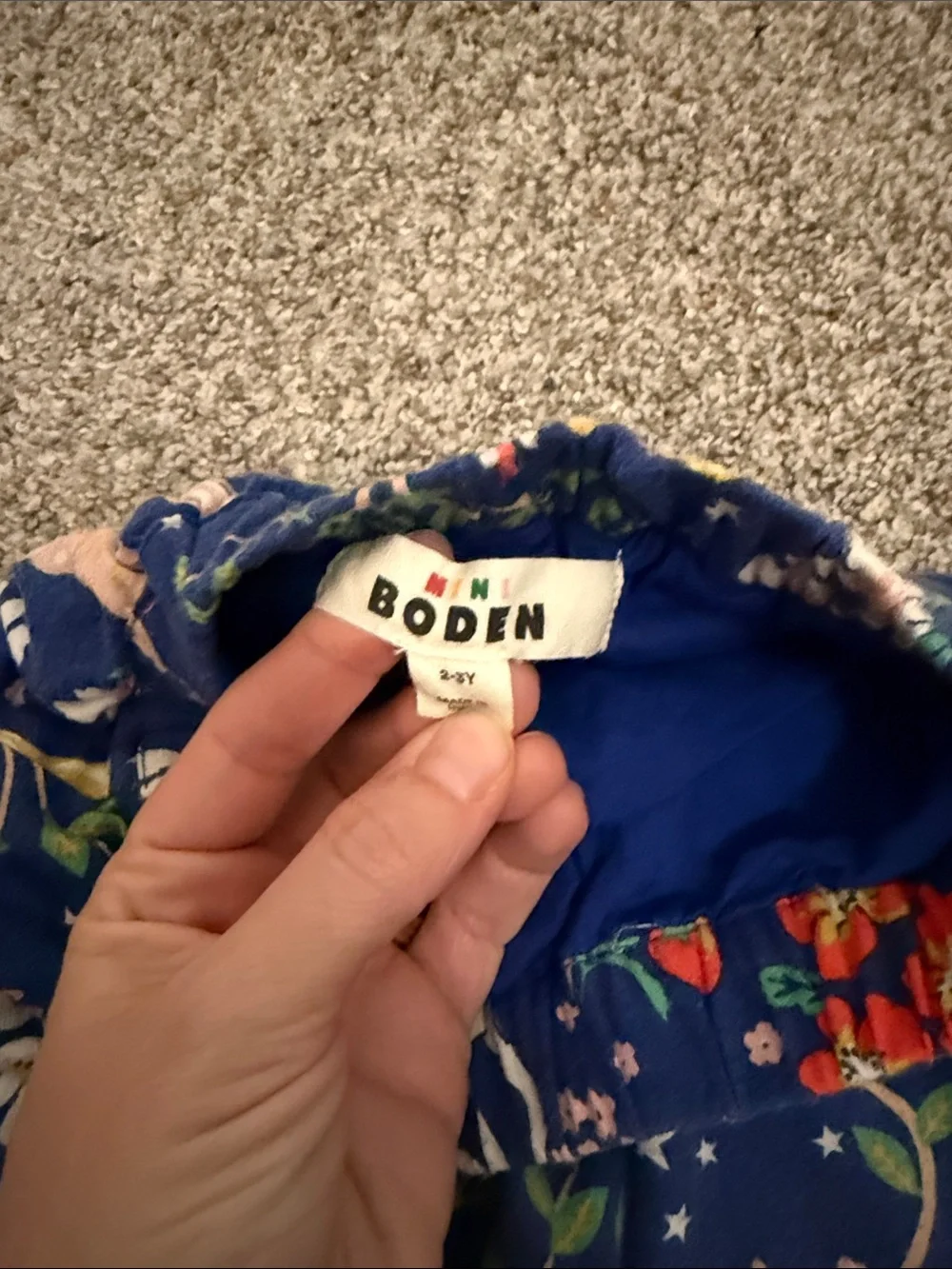 Mini Boden bright blue